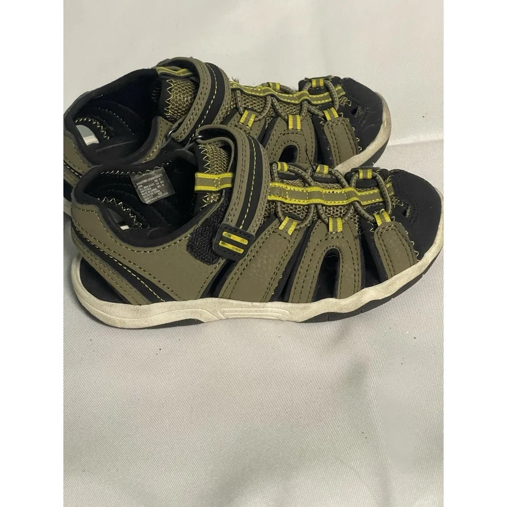 Wonder‎ nation boys sandals shoes, size 11 youth song, and loop closure Bin4